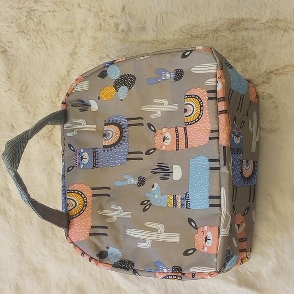 Llama printed insulated lunch box - Picture 3 of 4